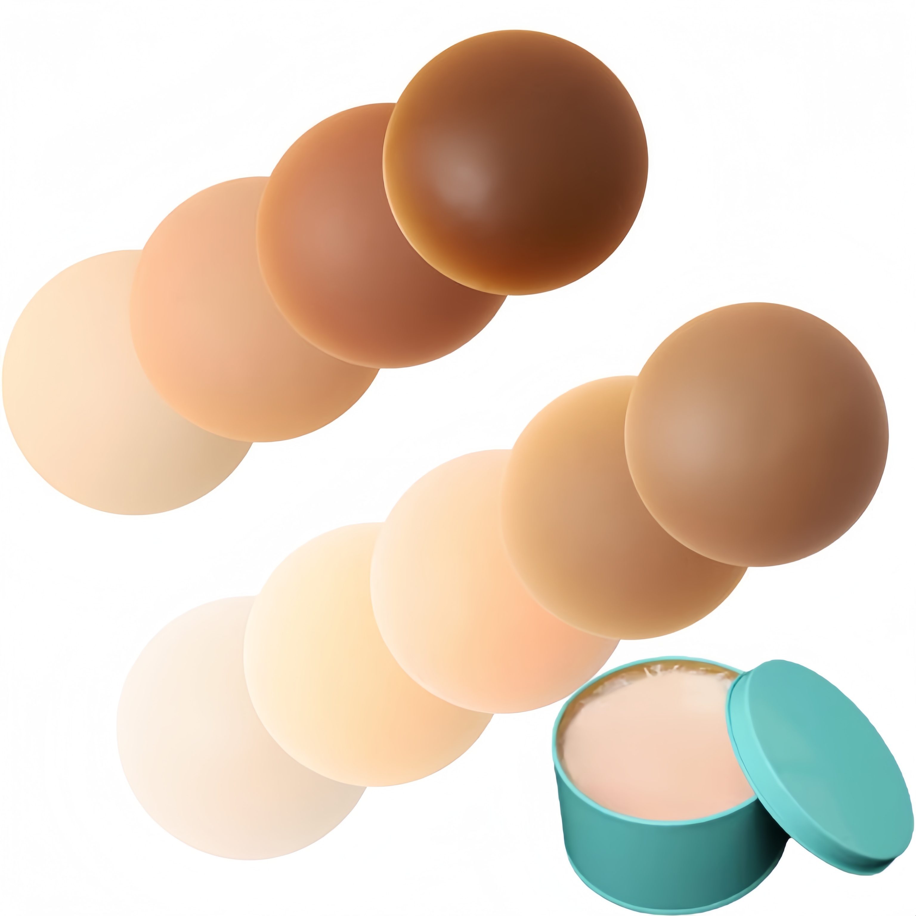 Nipple Cover Pasties - Reusable Silicone Adhesive Nipple Cover Invisible