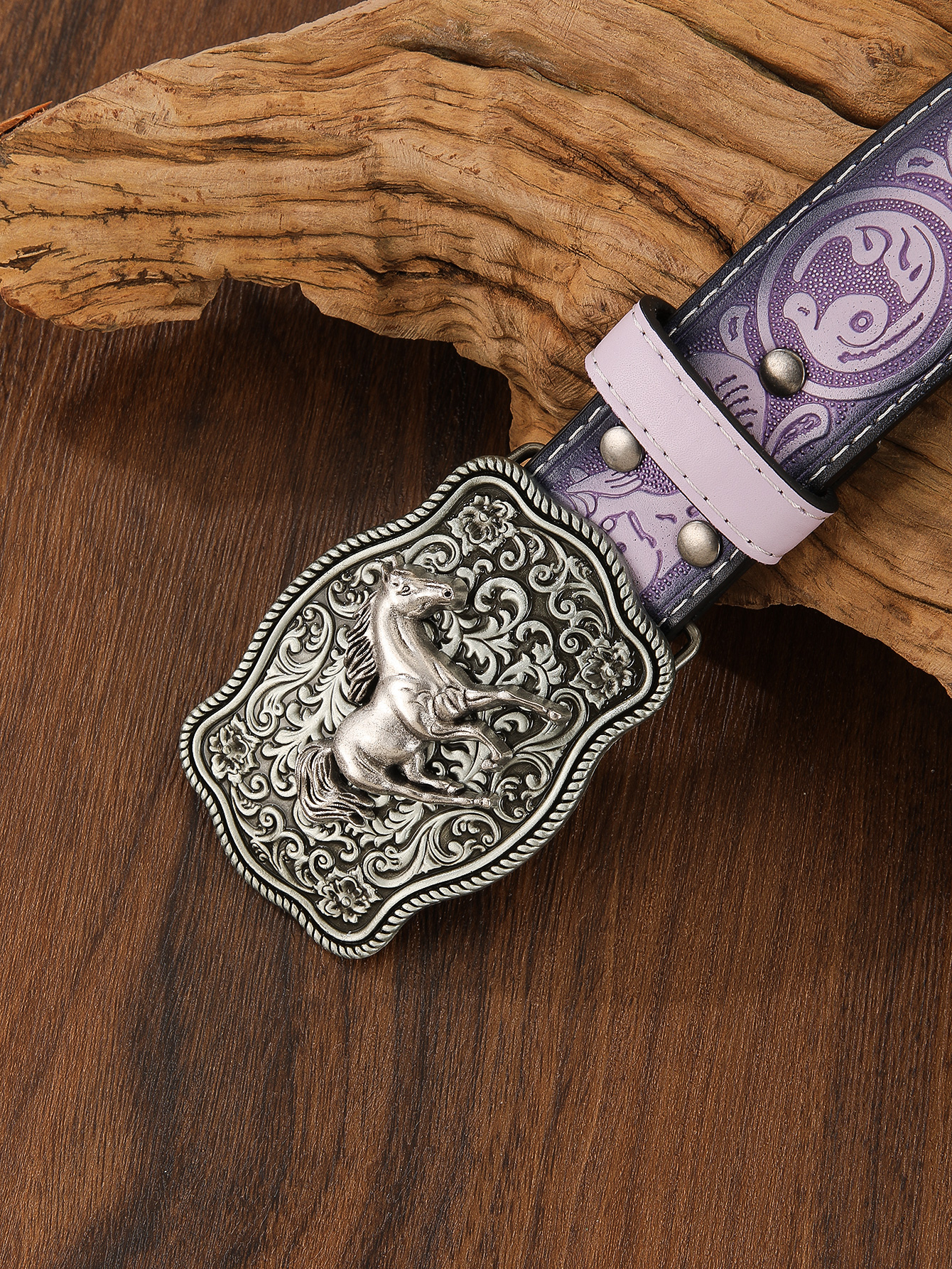 A purple Western cowboy-style  - Corset Waist Cinch 评论和价格