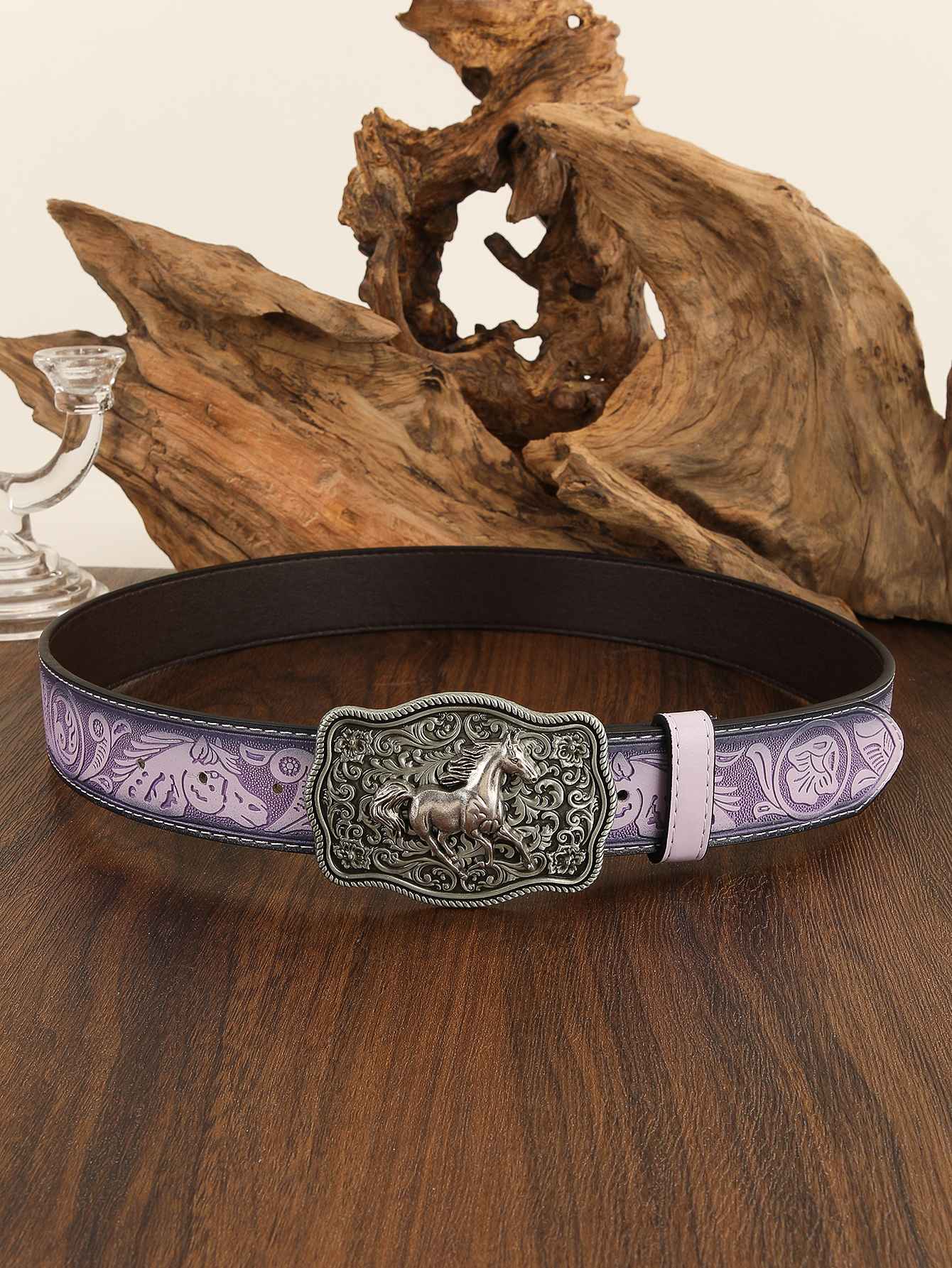 A purple Western cowboy-style  - Corset Waist Cinch 评论和价格