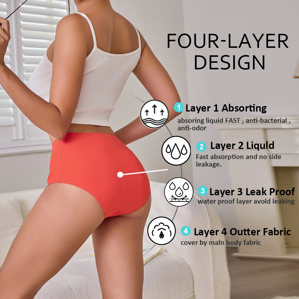 Hot Sale Mid-Rise Seamless Men - Period Panty Absorbent 评论和价格
