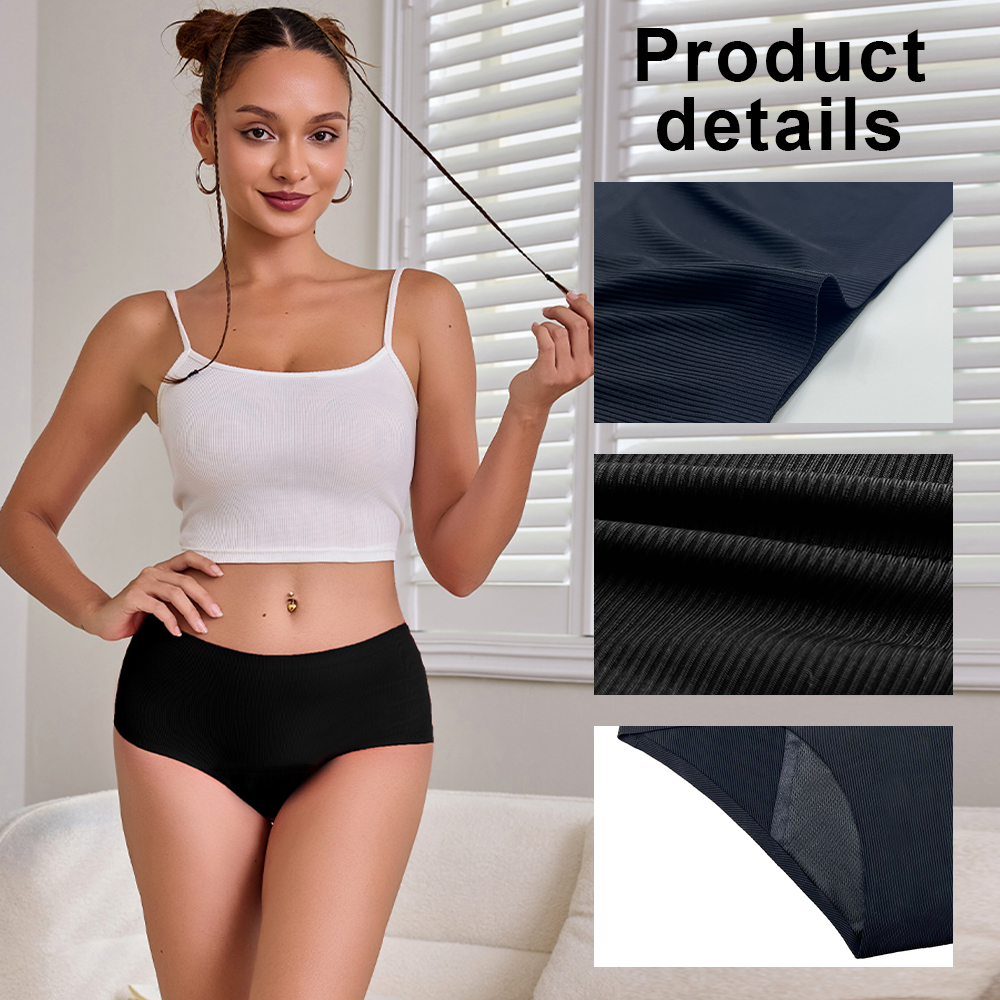 Hot Sale Mid-Rise Seamless Men - Period Panty Absorbent 评论和价格