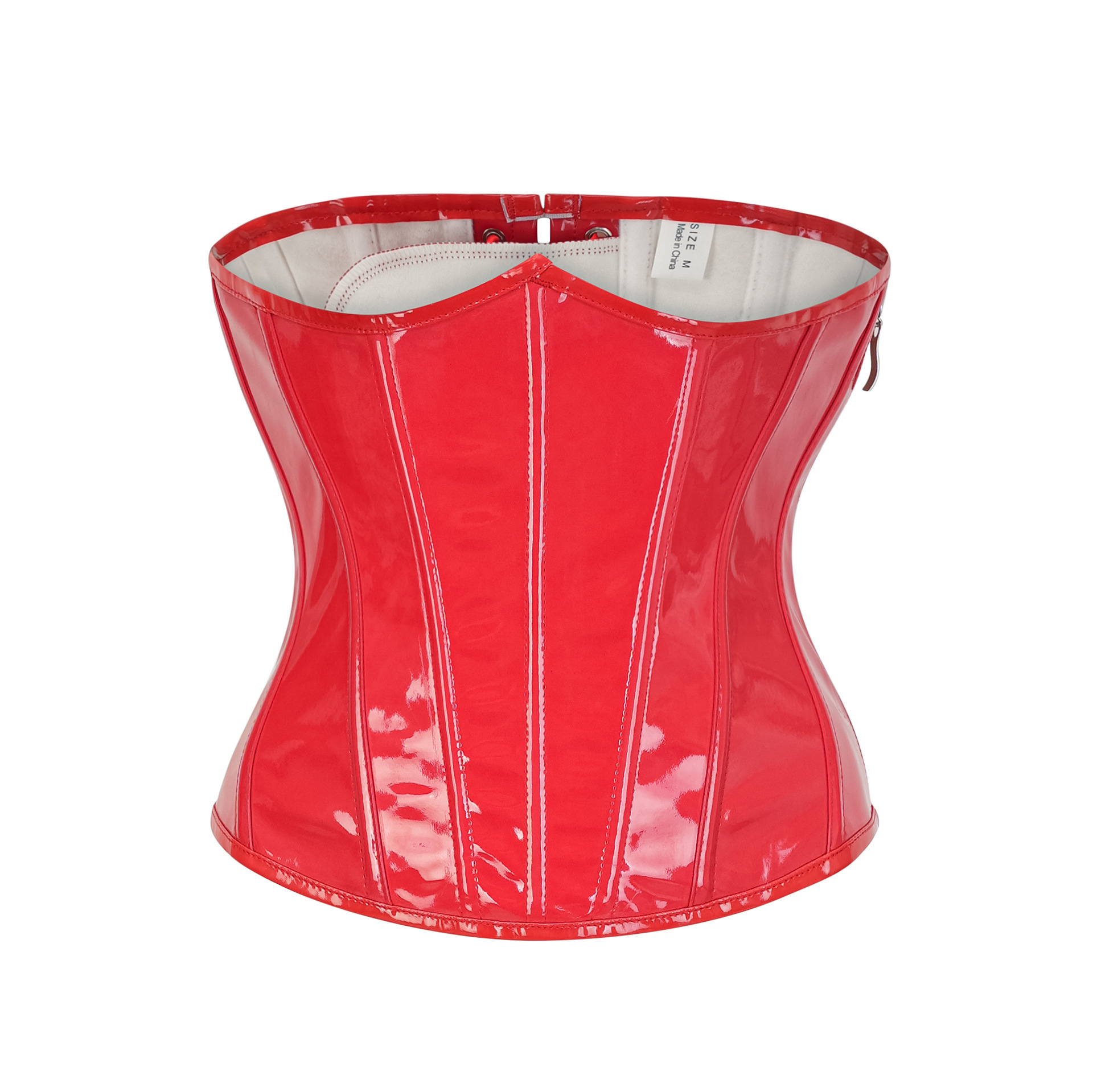 Steampunk Red PU Leather Side  - Corset Waist Cinch 评论和价格
