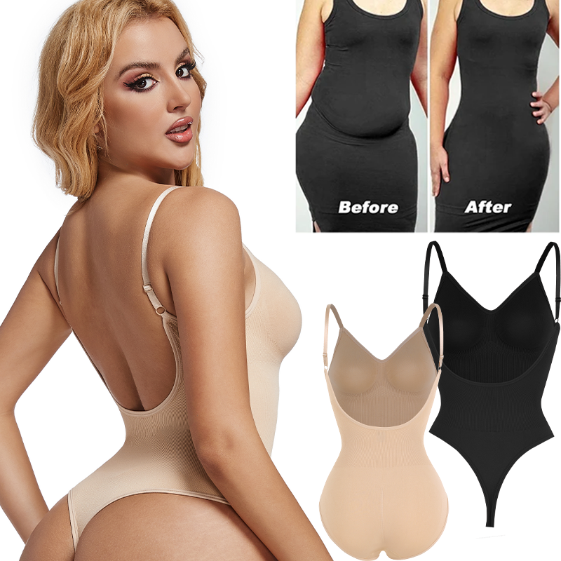 Womens Backless Bodysuits Seam - Shapewear Bodysuit Firm 评论和价格