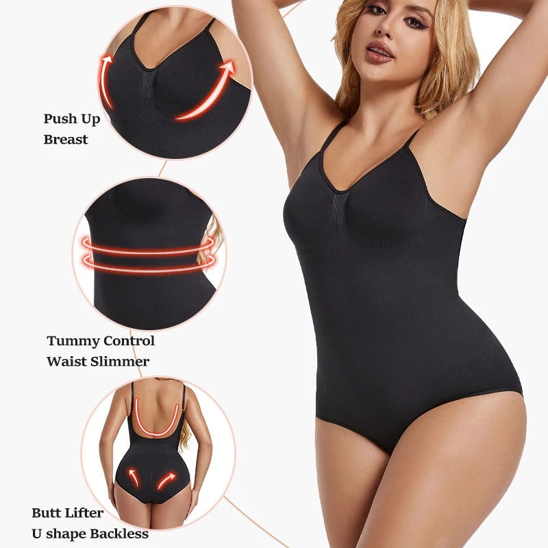 Womens Backless Bodysuits Seam - Shapewear Bodysuit Firm 评论和价格