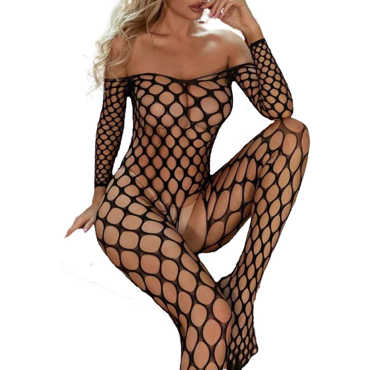 Sexy Lingerie Women Hollow Bod - Bodystocking Fishnet 评论和价格