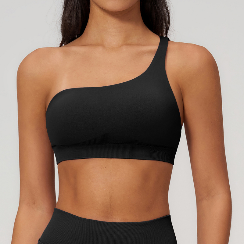 Spring Single-Shoulder Sporty  - Sports Bra High Impact 评论和价格