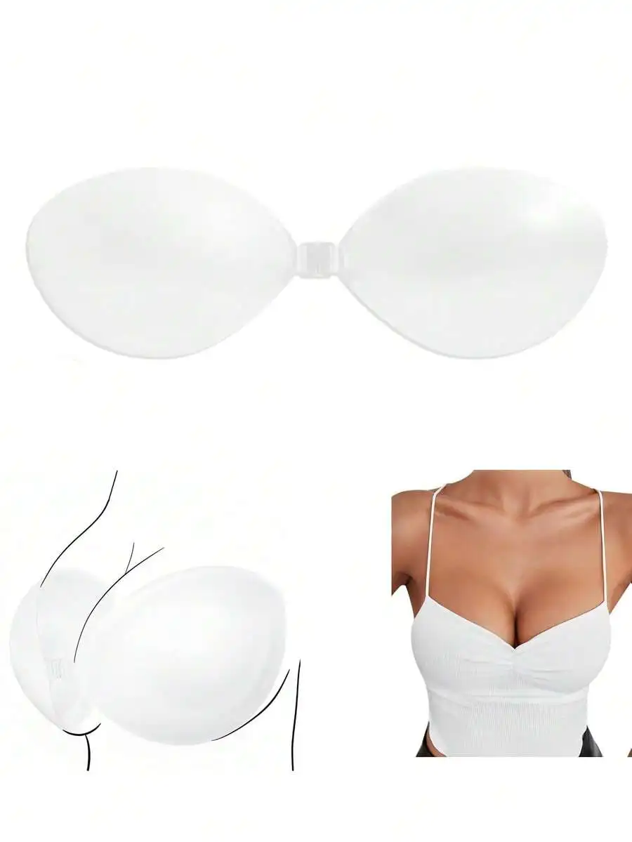 1 Pair Invisible Strapless Sil - Strapless Bra Backless 评论和价格