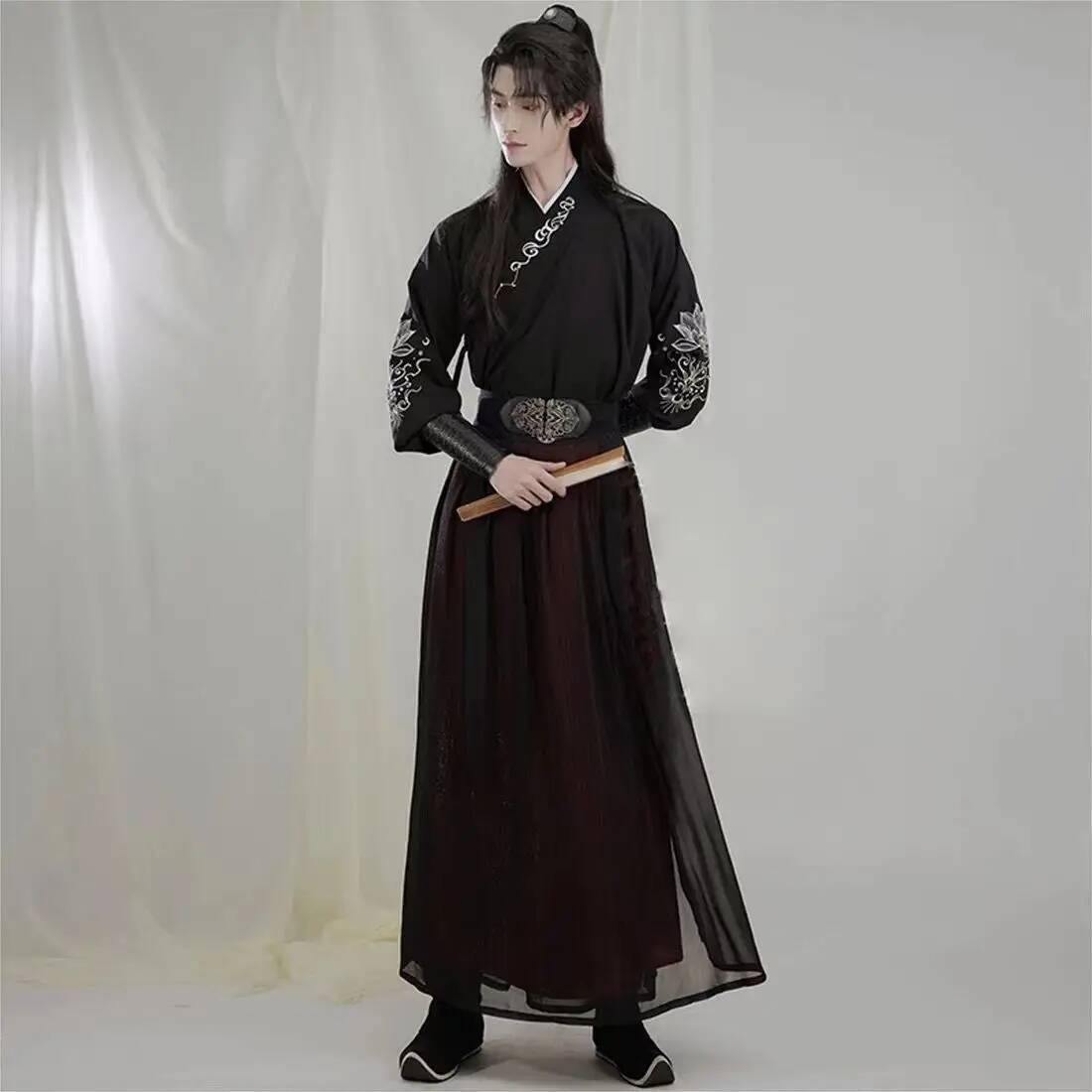 Ancient knight hanfu men women - Robe Silk Women 评论和价格
