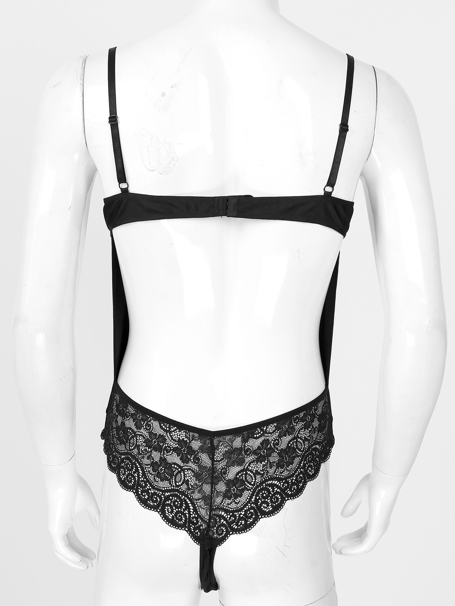 Men Sexy Bodysuit Lingerie Gay - Lace Teddy Lingerie 评论和价格