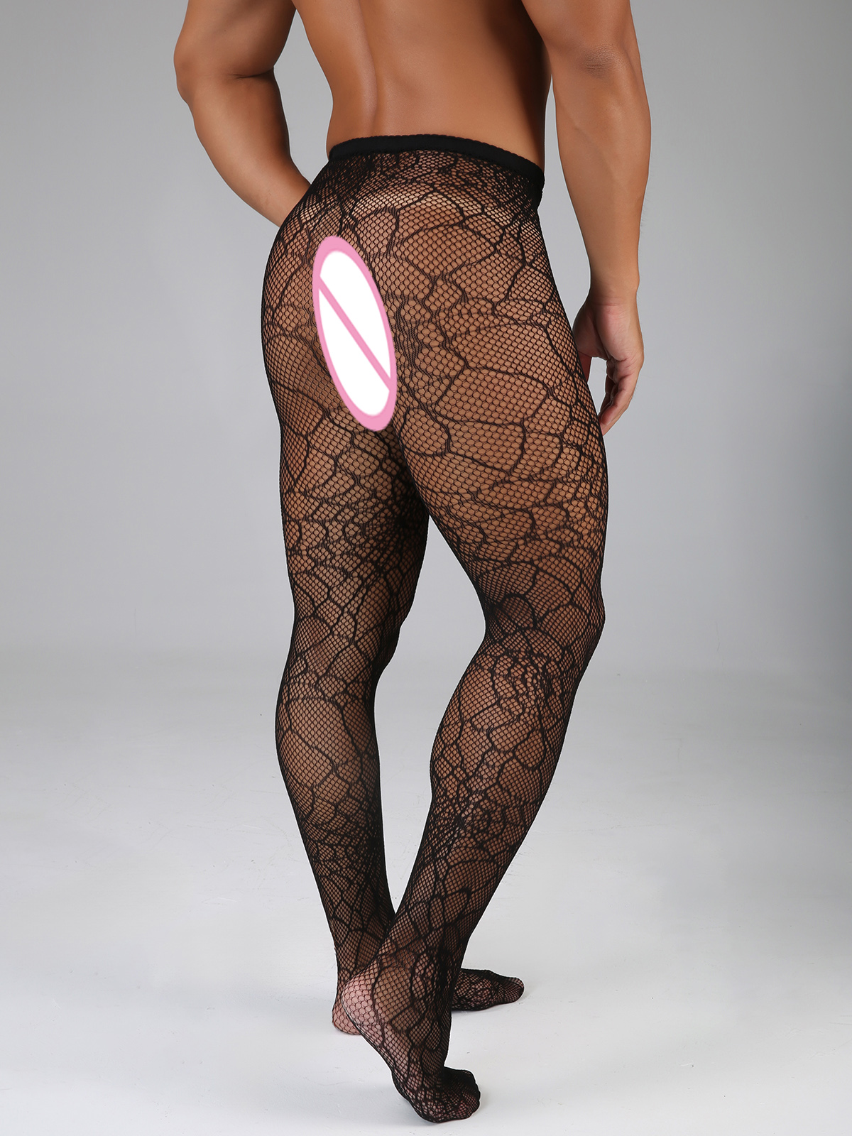 Long Fishnet Sexy Men Thigh Hi - Bodystocking Fishnet 评论和价格