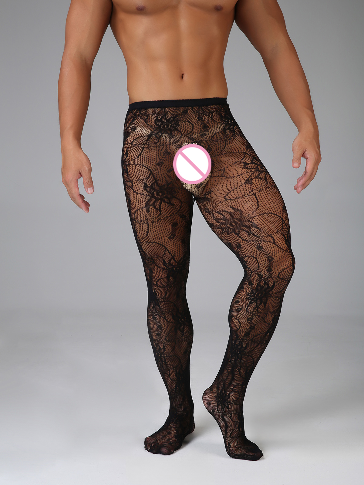 Long Fishnet Sexy Men Thigh Hi - Bodystocking Fishnet 评论和价格