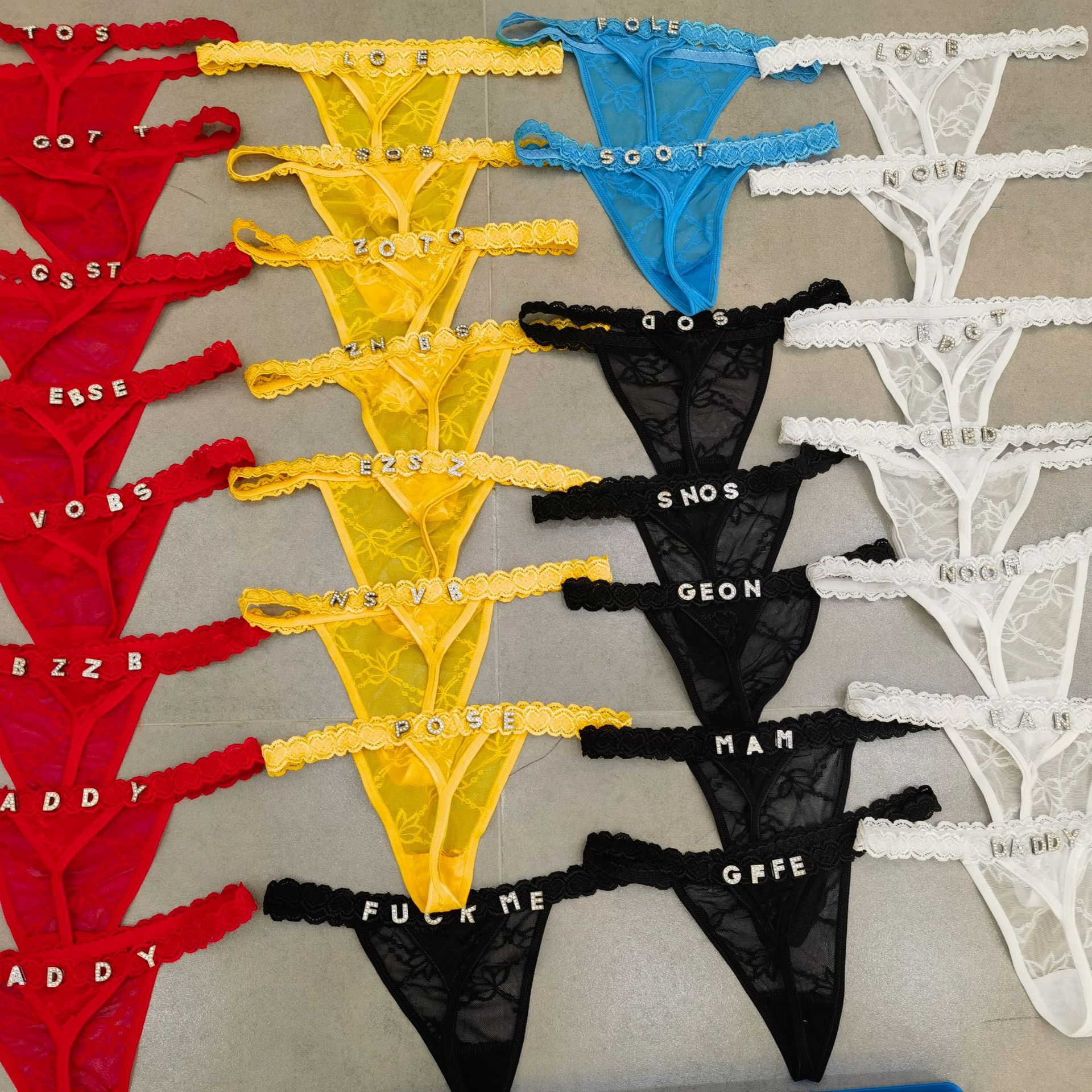Customize Thongs Crystal Name  - Thong Bikini Women 评论和价格