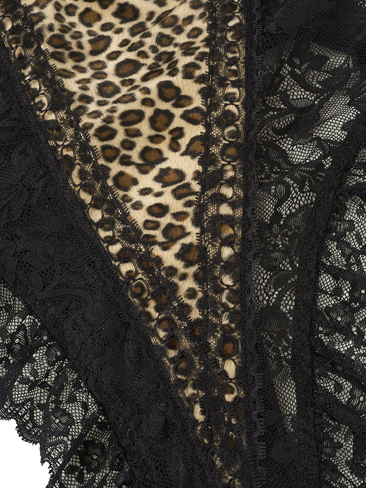 Sexy Lace Leopard Pattern Body - Shapewear Bodysuit Firm 评论和价格