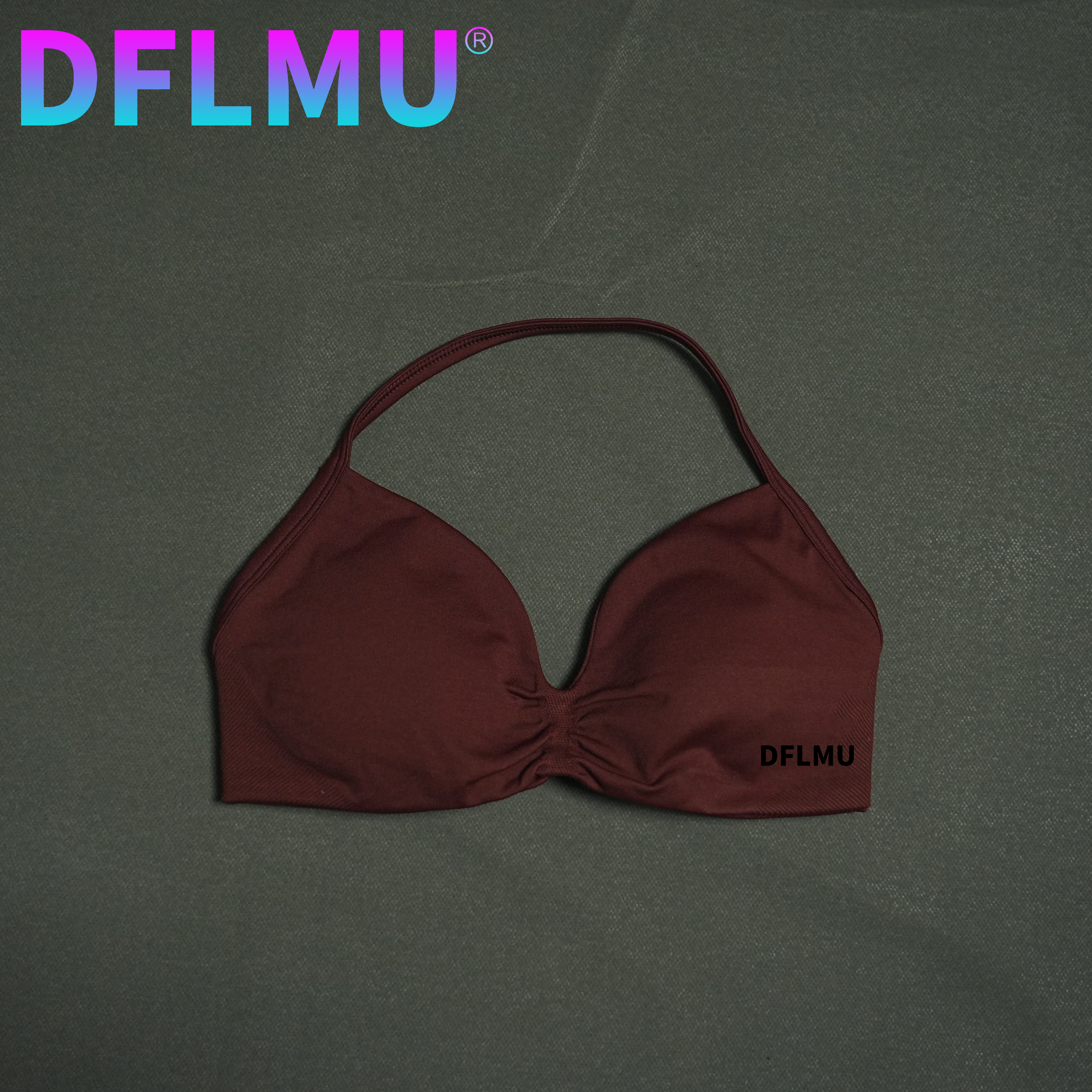 DFLMU Women Halter Sports Bra  - Sports Bra High Impact 评论和价格