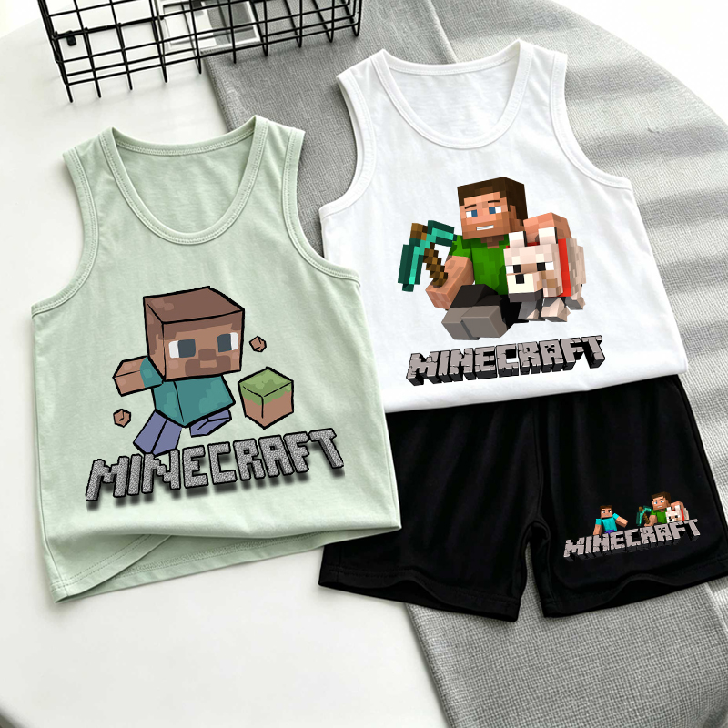 Minecrafted Children Vest+shor - Boyshort Underwear 评论和价格