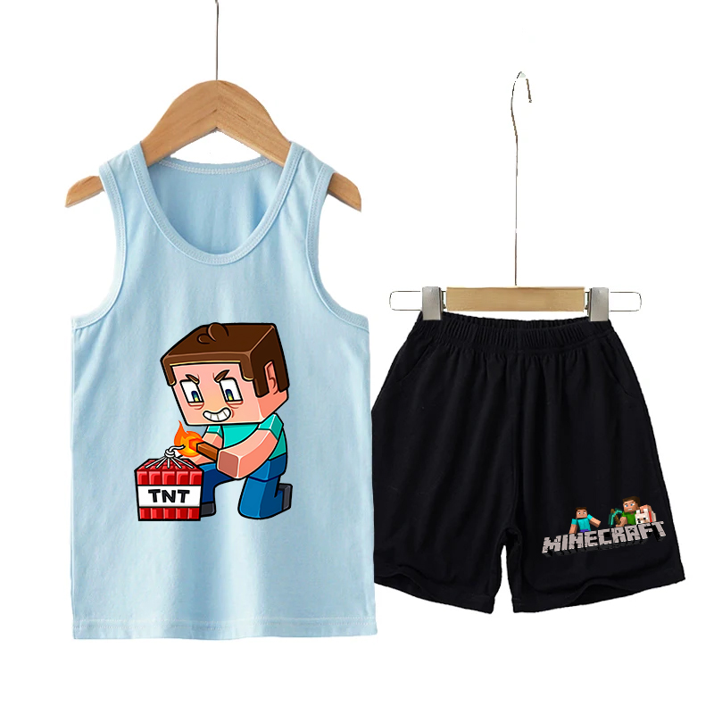 Minecrafted Children Vest+shor - Boyshort Underwear 评论和价格