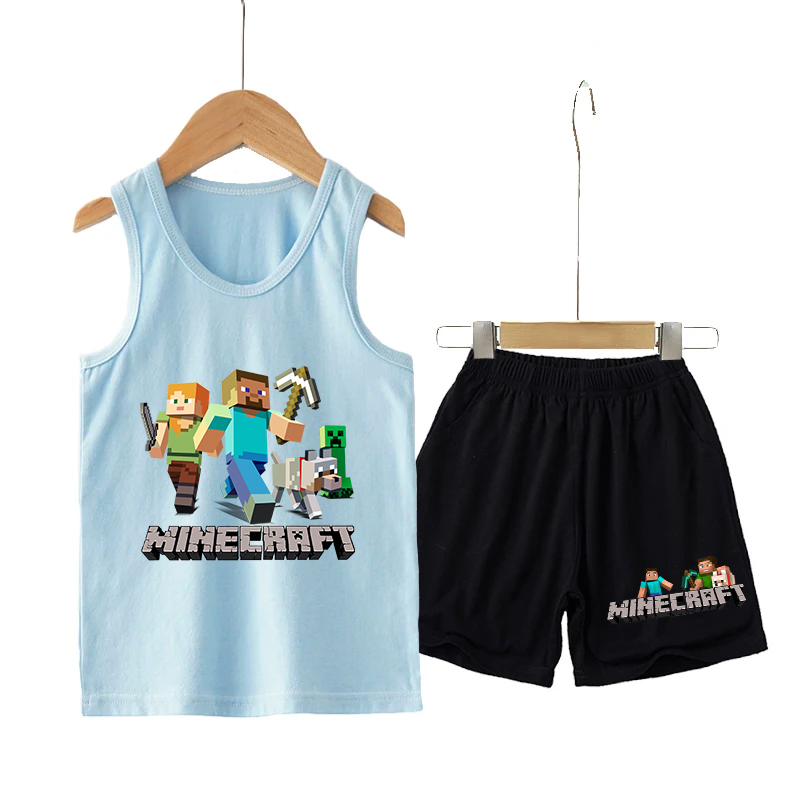 Minecrafted Children Vest+shor - Boyshort Underwear 评论和价格