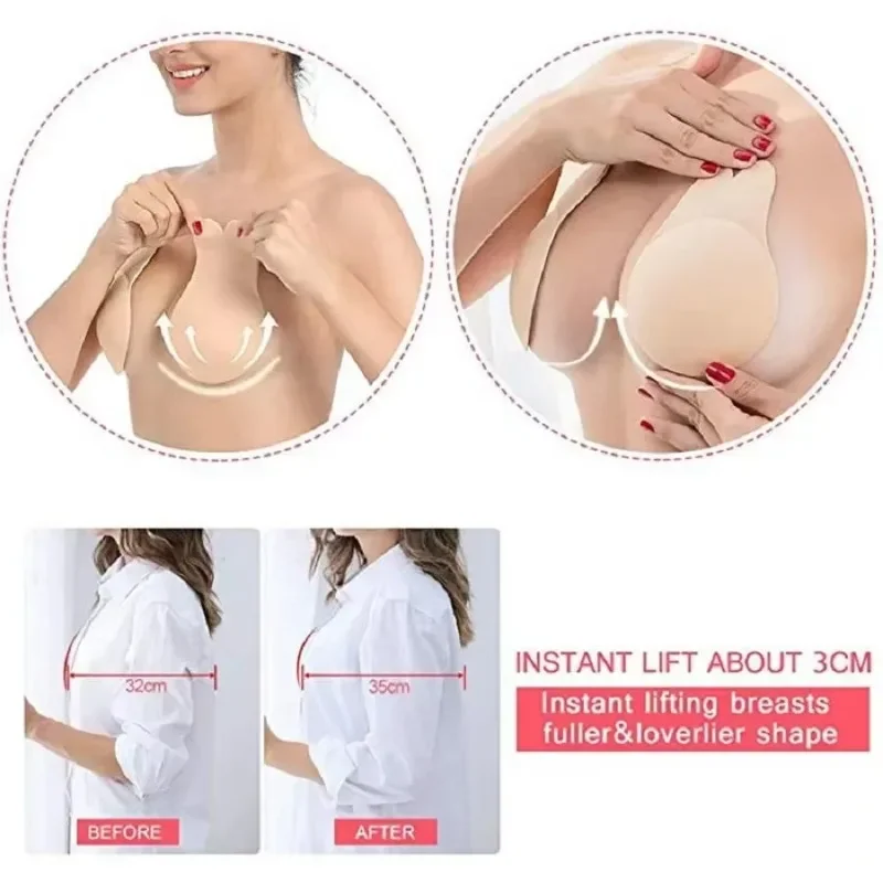 1Pair Self Adhesive Silicone S - Silicone Bra Adhesive 评论和价格