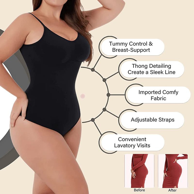 Seamless Backless Sculpting Bo - Shapewear Bodysuit Firm 评论和价格
