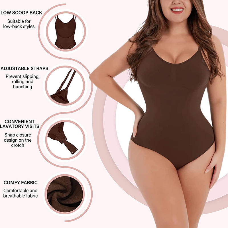 Seamless Backless Sculpting Bo - Shapewear Bodysuit Firm 评论和价格
