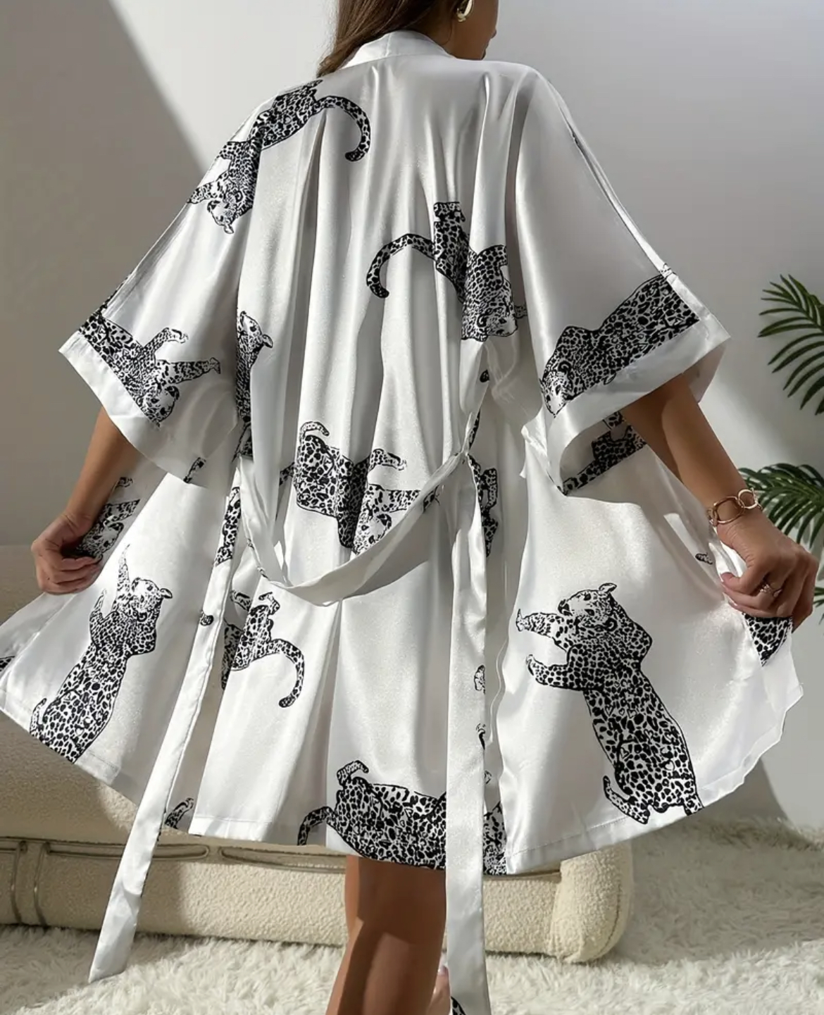Imitation silk sleepwear sexy  - Robe Silk Women 评论和价格