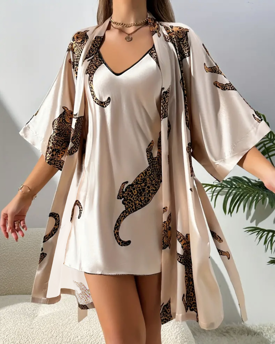 Imitation silk sleepwear sexy  - Robe Silk Women 评论和价格