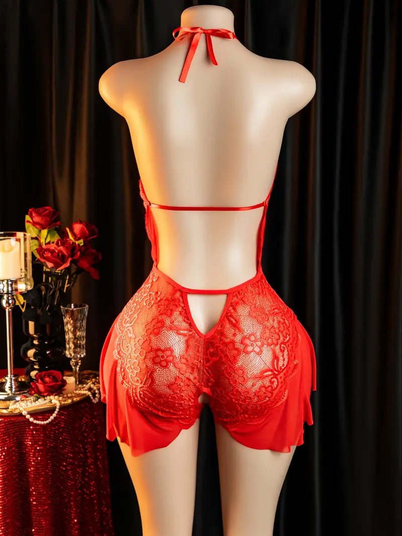 Hot Erotic Crotchless Lingerie - Lace Teddy Lingerie 评论和价格