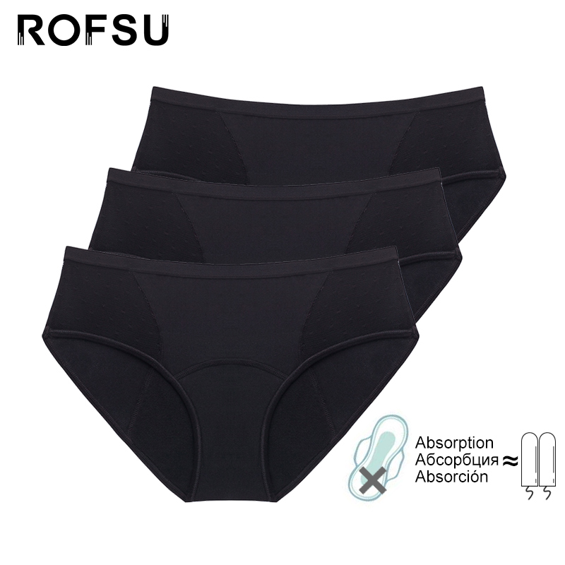 3 pcs/lot Cotton Menstrual Pan - Period Panty Absorbent 评论和价格