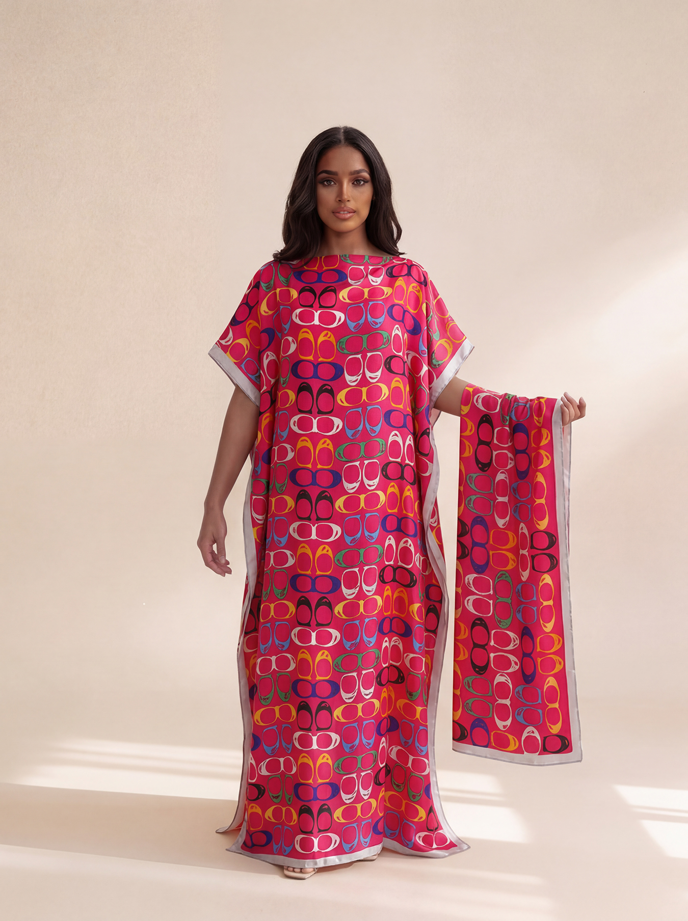 New Style Long Loose Silk Blen - Robe Silk Women 评论和价格