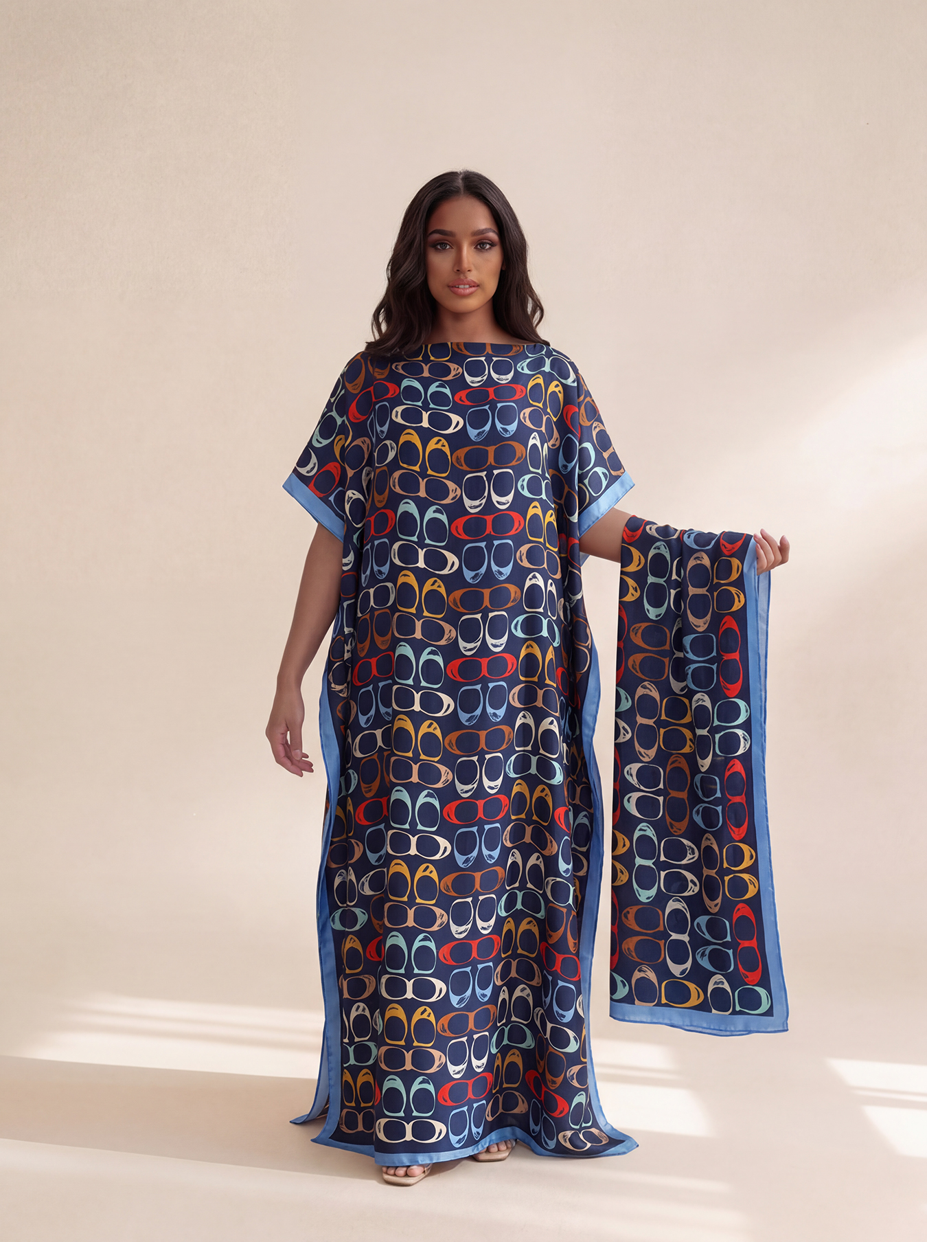 New Style Long Loose Silk Blen - Robe Silk Women 评论和价格