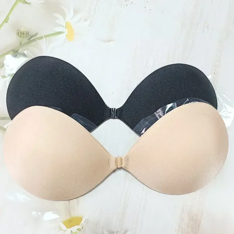Women Sexy Strapless Bra Palm  - Silicone Bra Adhesive 评论和价格