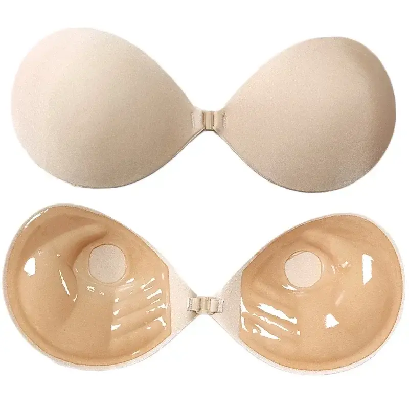 Women Sexy Strapless Bra Palm  - Silicone Bra Adhesive 评论和价格