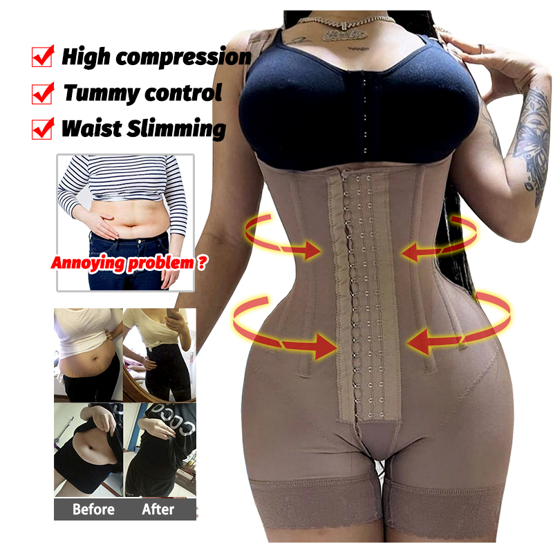 Fajas Colombian Girdles Post L - Shapewear Bodysuit Firm 评论和价格