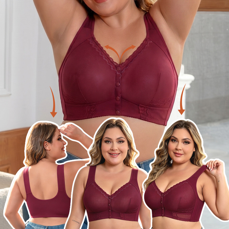 1XL to 7XL Plus Size Front Clo - Seamless Underwear Women 评论和价格