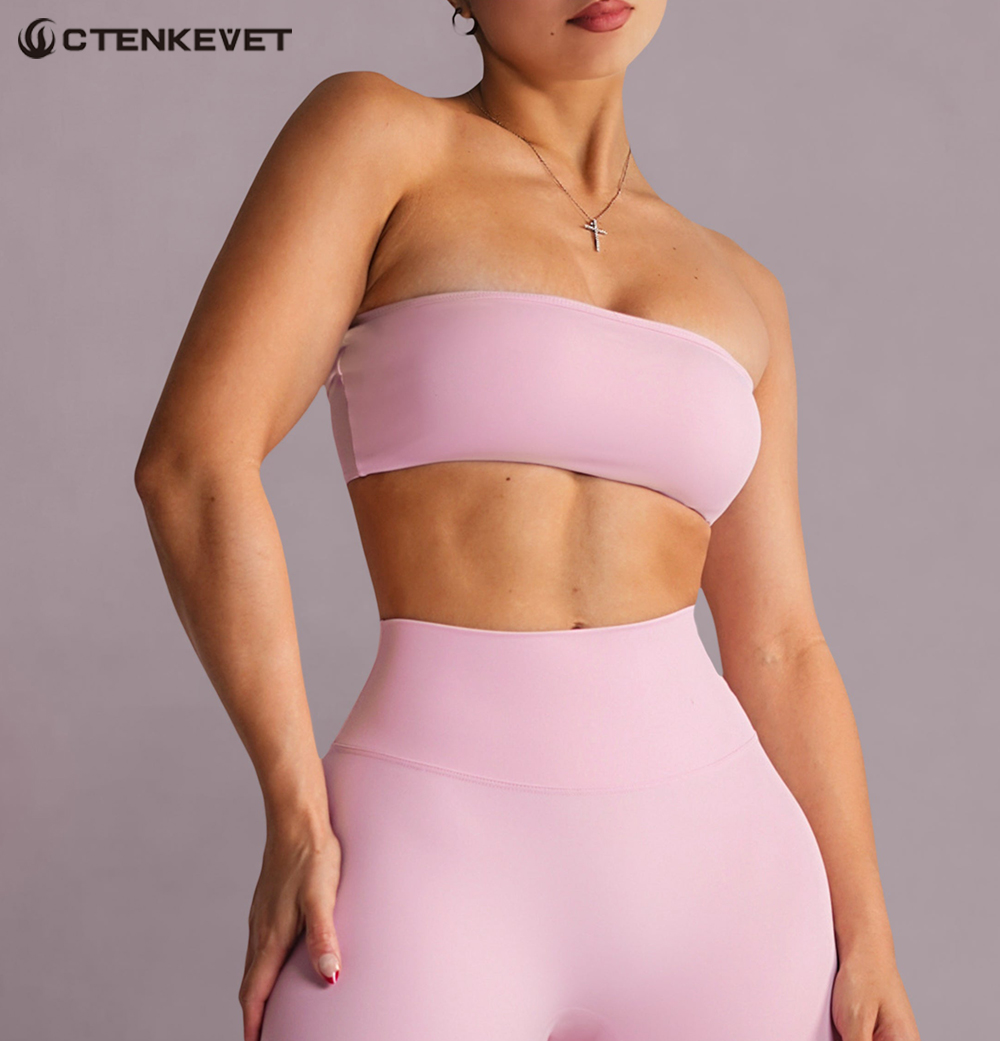 Strapless Sports Bra Gym Crop  - Sports Bra High Impact 评论和价格