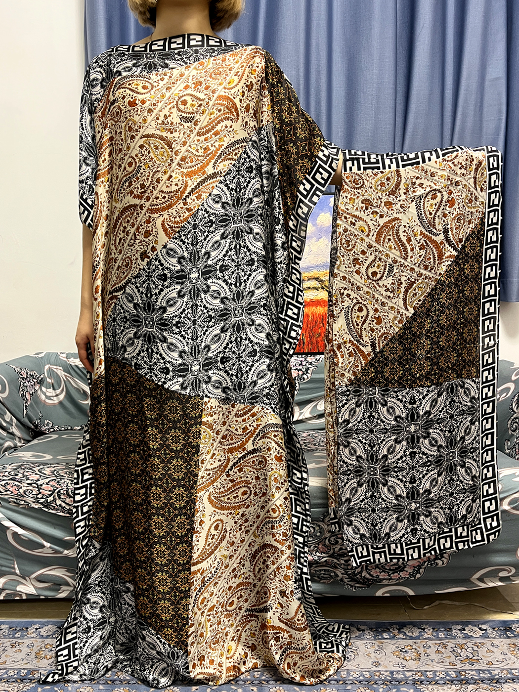 Abayas For Women Dubai Kaftan  - Robe Silk Women 评论和价格