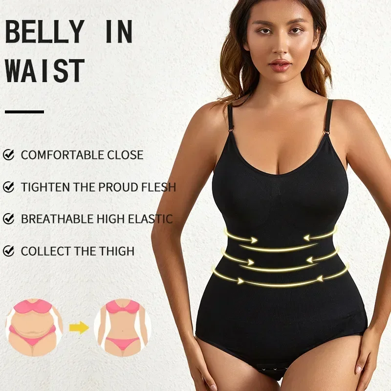 1 Piece Solid Seamless Brief S - Shapewear Bodysuit Firm 评论和价格