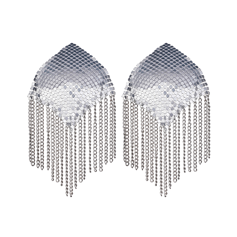 1Pair Women Tassel Chain Nippl - Nipple Cover Pasties 评论和价格