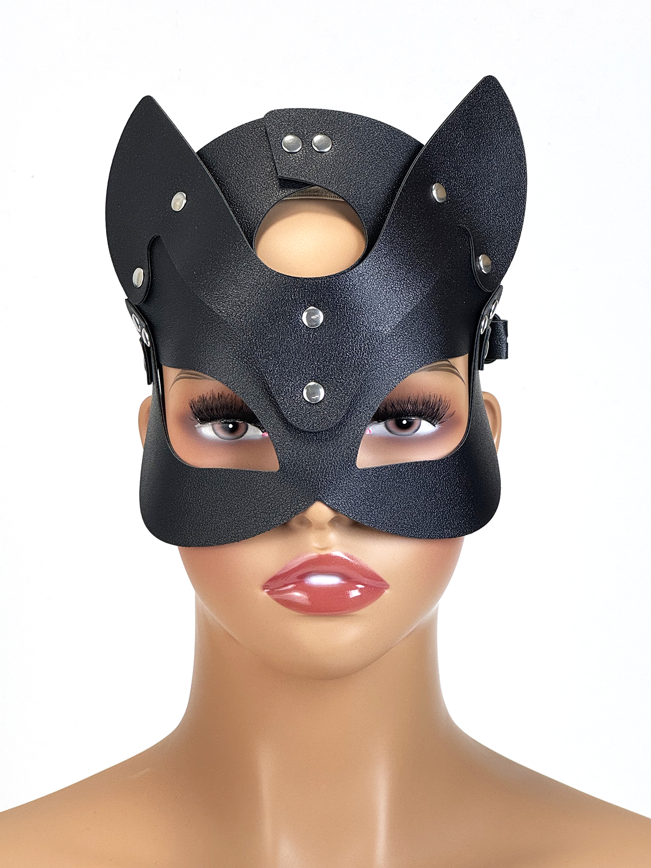 Women Sexy Mask Blindfold Cosp - Garter Belt Set 评论和价格