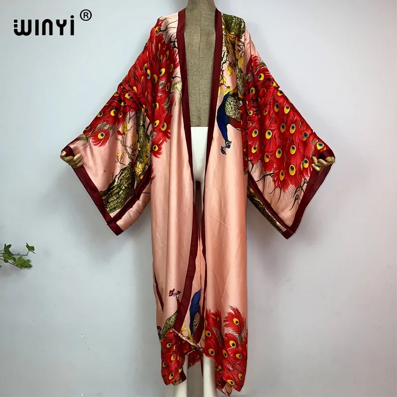 WINYI 2024 Summer Women Cardig - Robe Silk Women 评论和价格