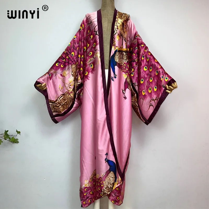 WINYI 2024 Summer Women Cardig - Robe Silk Women 评论和价格