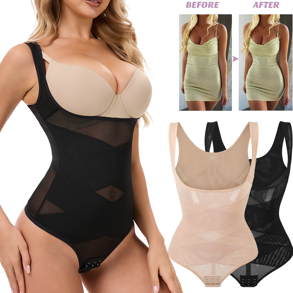 Mesh Thongs Bodysuit Shapewear - Shapewear Bodysuit Firm 评论和价格